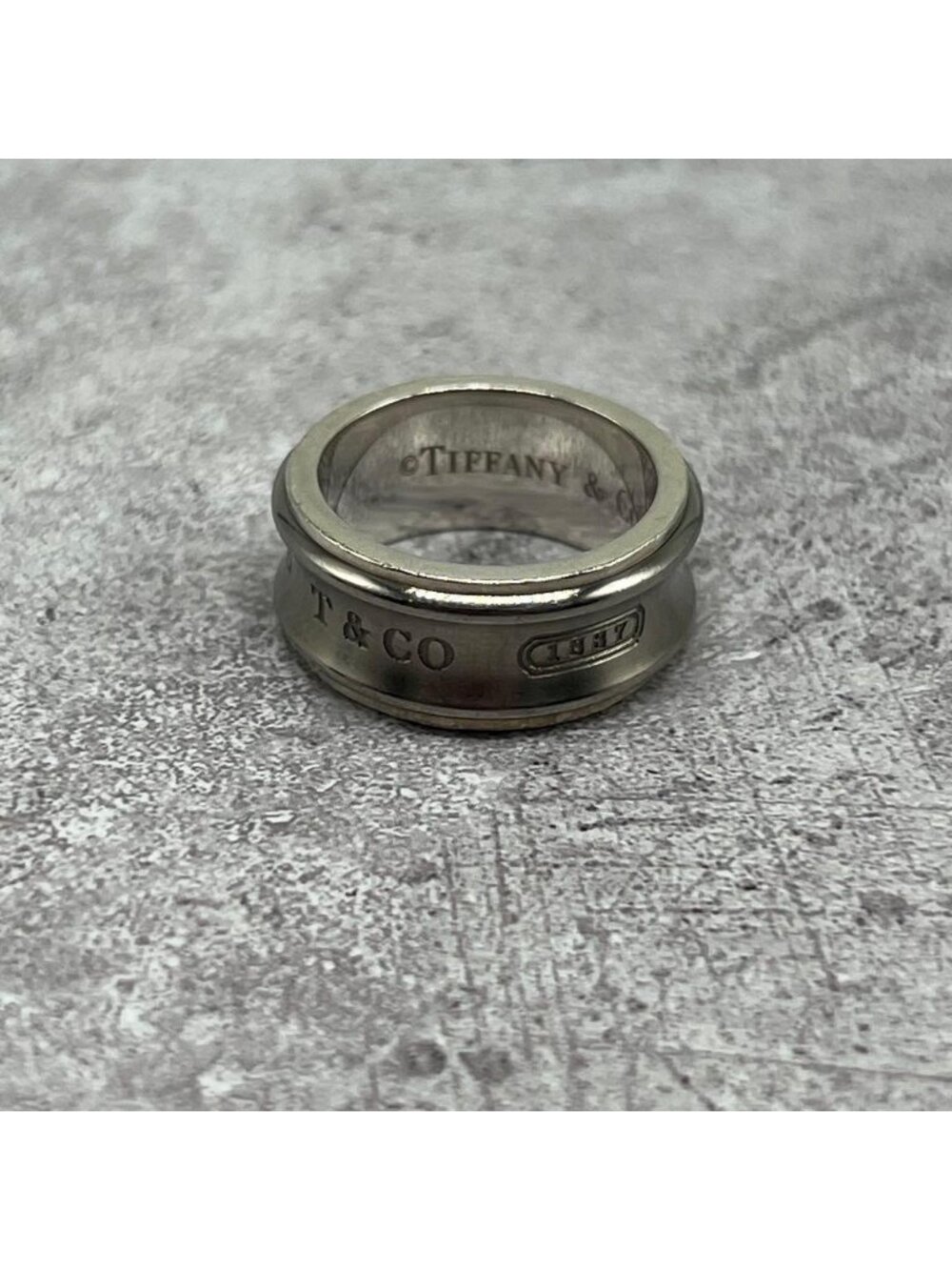 Tiffany & Co 1837 Titanium Ring TI